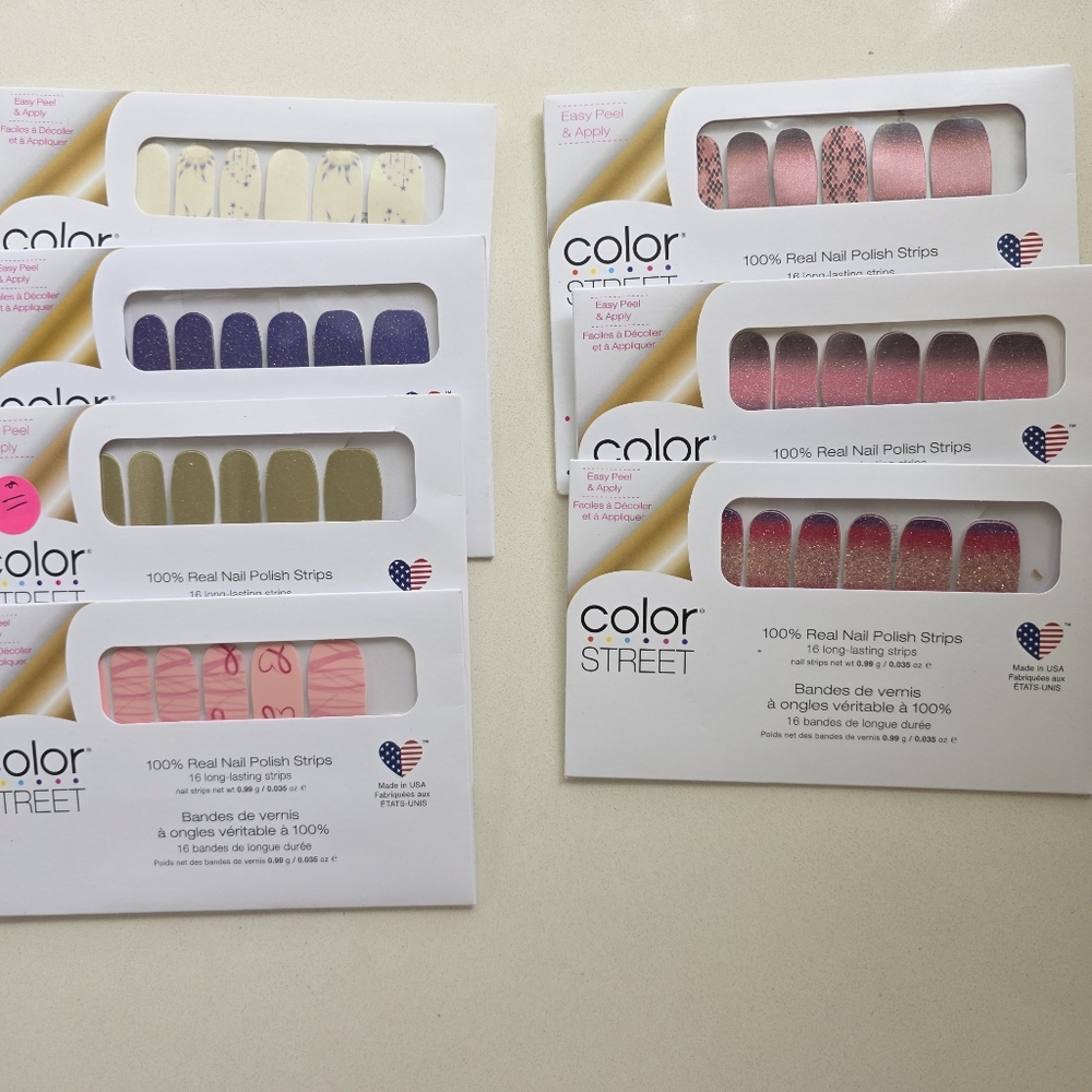Color Street Nail Polish Strips Sets (7) - Fun Colors